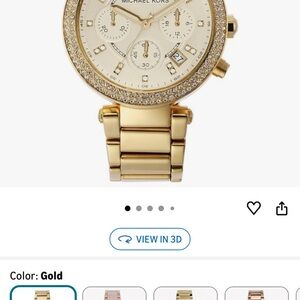 Michael Kors Gold Women's Watch with Crystal Details